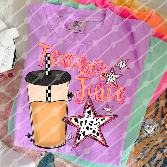Teacher juice iced coffee - DTF TRANSFER (JBD)