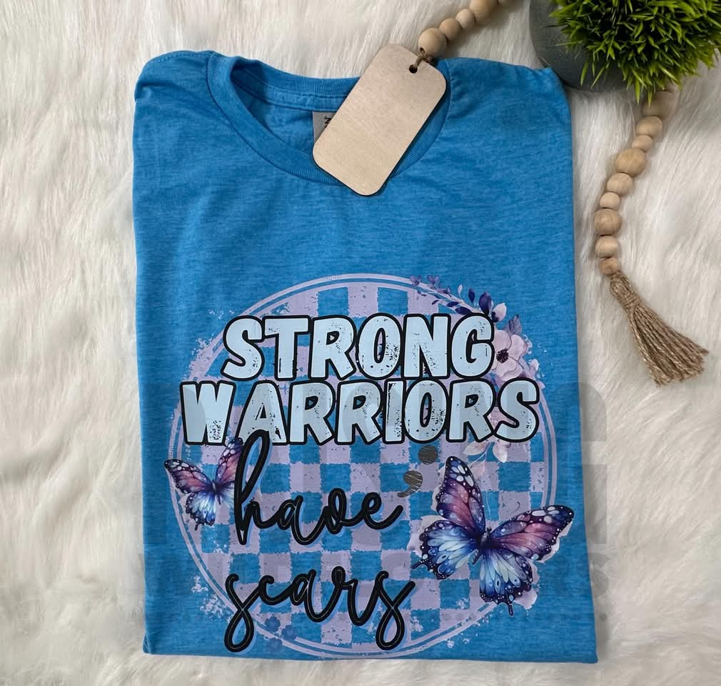 Strong warriors have scars butterfly - DTF TRANSFER (WFD)