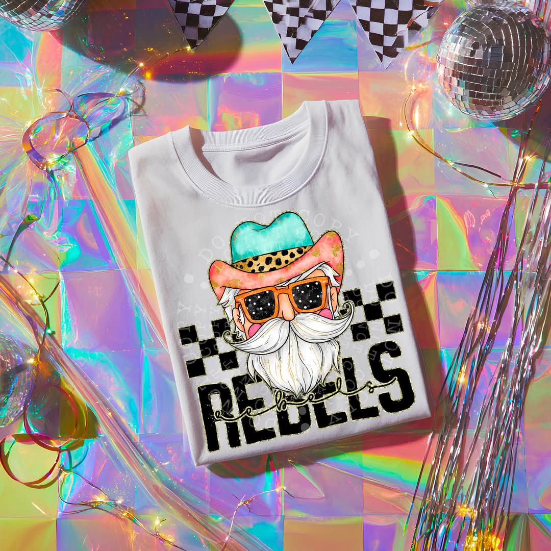 REBELS girly bow mascot - DTF TRANSFER (CST JUN25)