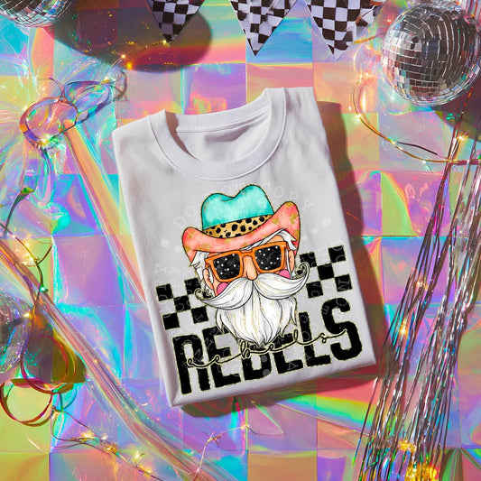 REBELS girly bow mascot - DTF TRANSFER (CST JUN25)