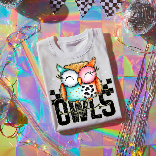 OWLS girly bow mascot - DTF TRANSFER (CST JUN25)