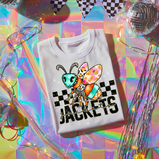 JACKETS girly bow mascot - DTF TRANSFER (CST JUN25)