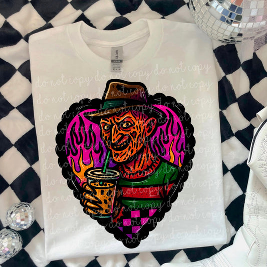 Freddy Horror Hearts - DTF TRANSFER (MMDD)