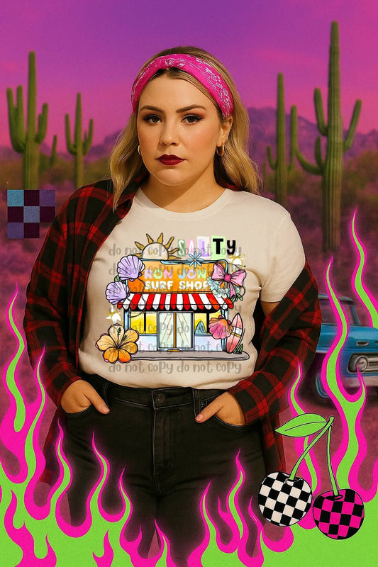 Surf shop - DTF TRANSFER - (Coquette grills & Thrills Collab)