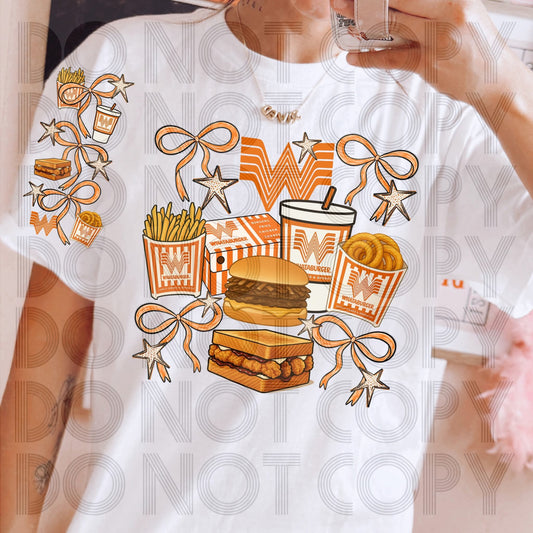 Burger - DTF TRANSFER - (Coquette grills & Thrills Collab)