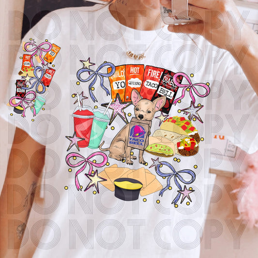 Taco - DTF TRANSFER - (Coquette grills & Thrills Collab)