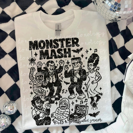Monster mash black - DTF TRANSFER (MMDD)