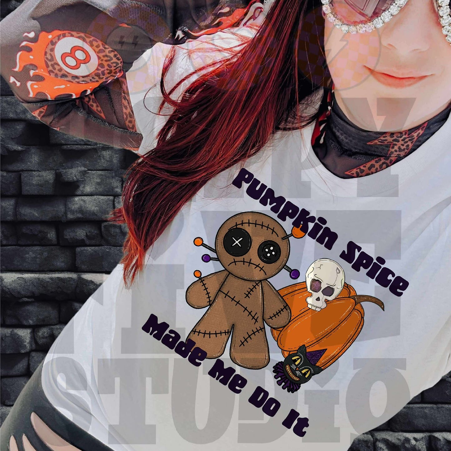 Pumpkin spice made me do it horror dude - (Scenes of Fall Collab)