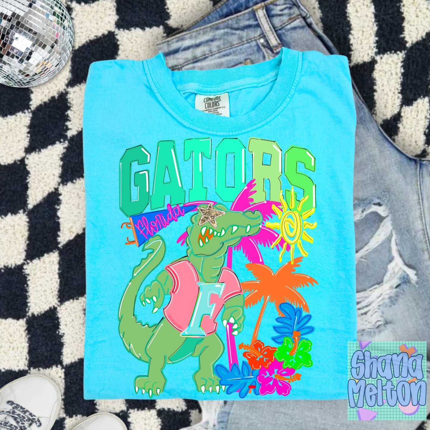 Gators preppy hand drawn mascots - DTF TRANSFER (SYM)