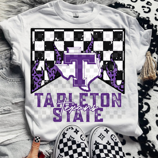 Texans checkered - DTF TRANSFER (T4KD)