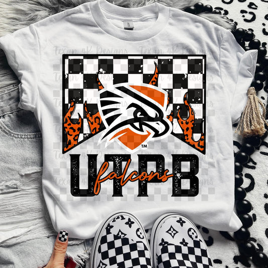 Falcons checkered - DTF TRANSFER (T4KD)