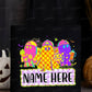 Neon ghosts - DTF TRANSFER (personalized halloween tote bag print)