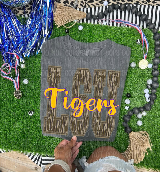Lsu tigers camo - DTF TRANSFER (JMD)