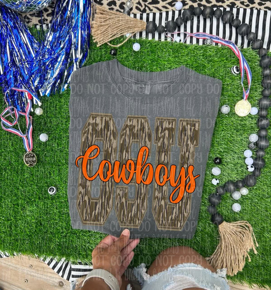 OSU Cowboys camo - DTF TRANSFER (JMD)