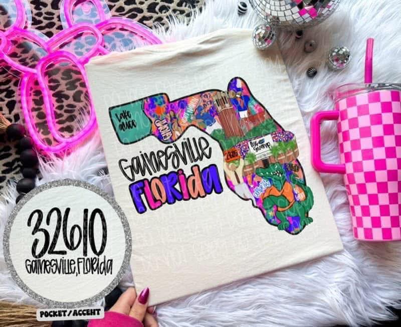 Florida colorful state mascot collage - DTF TRANSFER