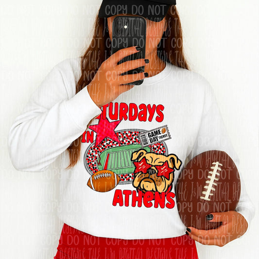 Bulldogs Saturdays in Athens - DTF TRANSFER (JMD)