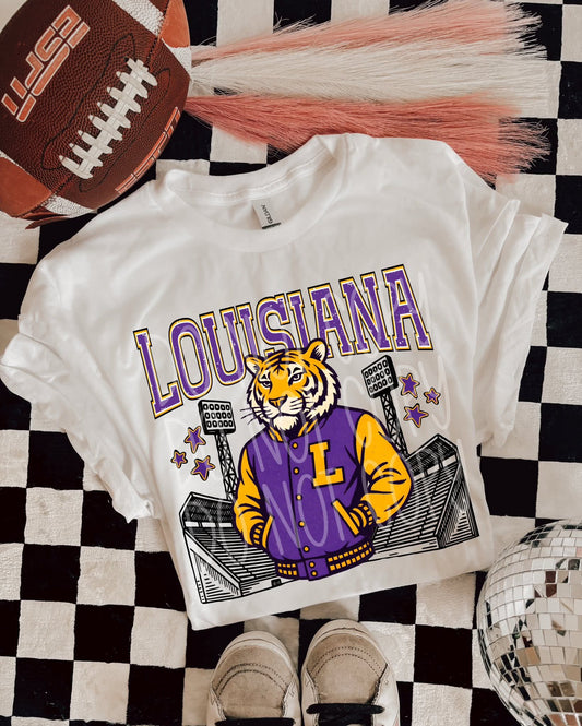 LSU Tigers ; Letterman jacket mascots (DTF TRANSFER) PHDC