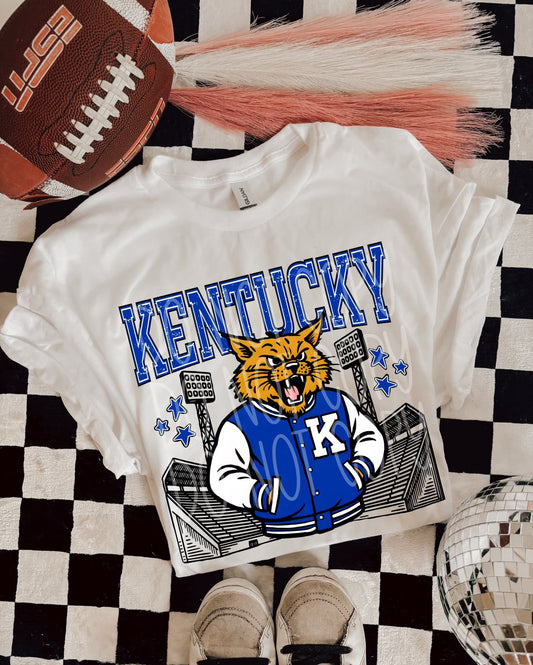 Kentucky Wildcats ; Letterman jacket mascots (DTF TRANSFER) PHDC