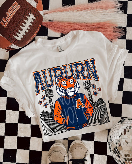 Auburn Tigers ; Letterman jacket mascots (DTF TRANSFER) PHDC