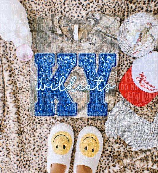 Wildcats faux sequin - DTF TRANSFER (JMD)