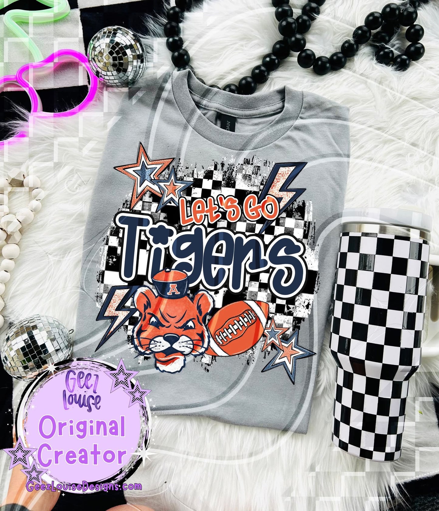 Let's go A Tigers - DTF TRANSFER (GL925)