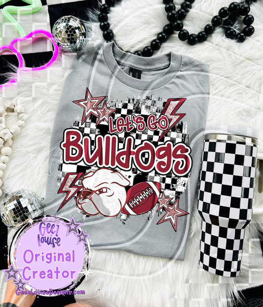 Let's go M Bulldogs - DTF TRANSFER (GL925)