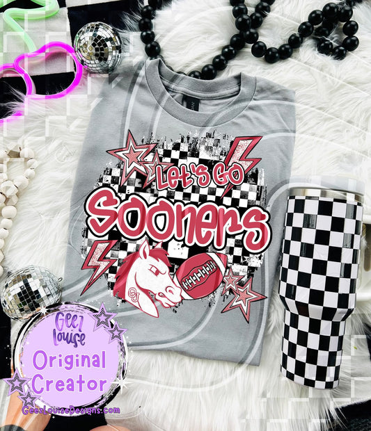 Let's go Sooners - DTF TRANSFER (GL925)