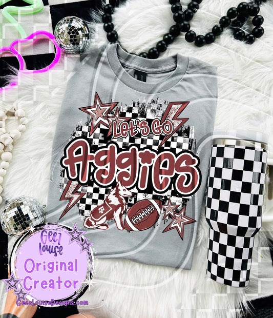 Let's go Aggies - DTF TRANSFER (GL925)