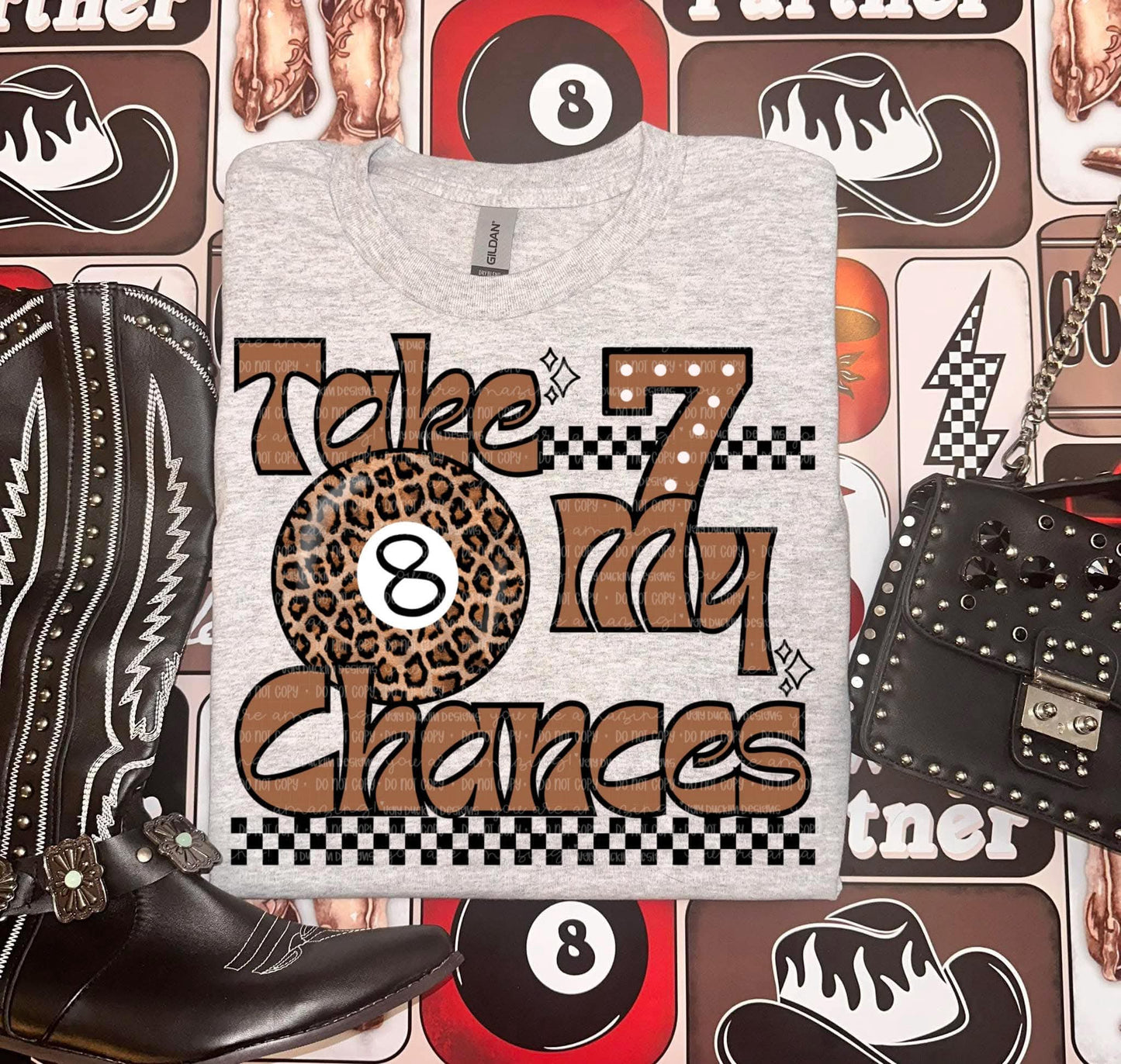 Take my chances collage - DTF TRANSFER (UDD)