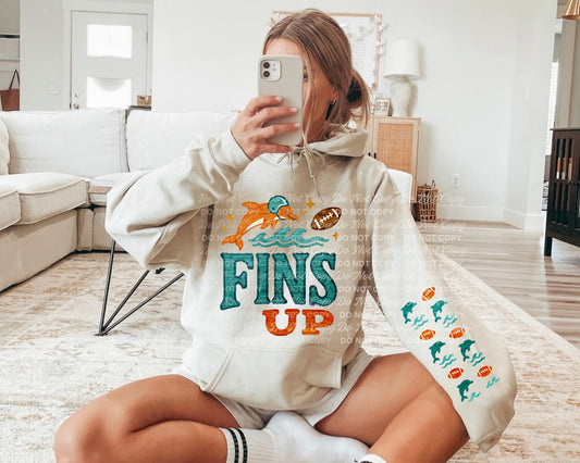 Fins up Dolphins - DTF TRANSFER (BYD)