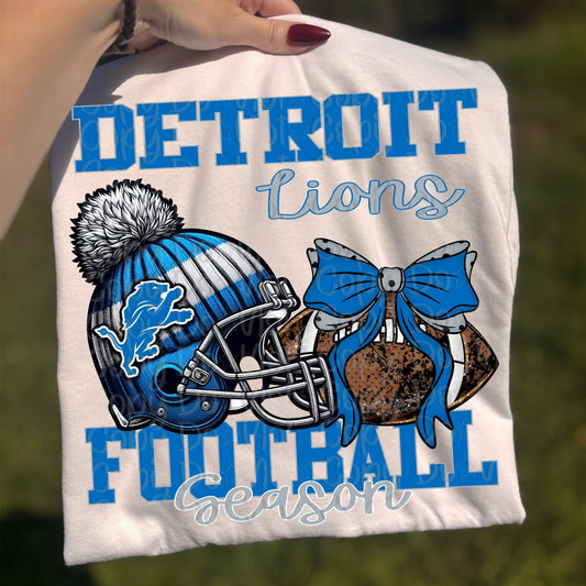 Lions Beanie helmet bow - DTF TRANSFER (VDS)