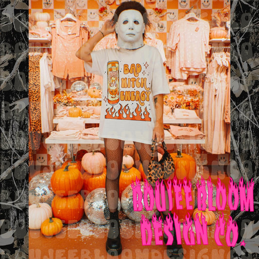 Bad witch energy pumpkin energy drink - DTF TRANSFER (BBDC)