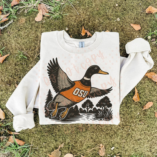 Osu Buckeyes ; duck scene - DTF TRANSFER (SYM)