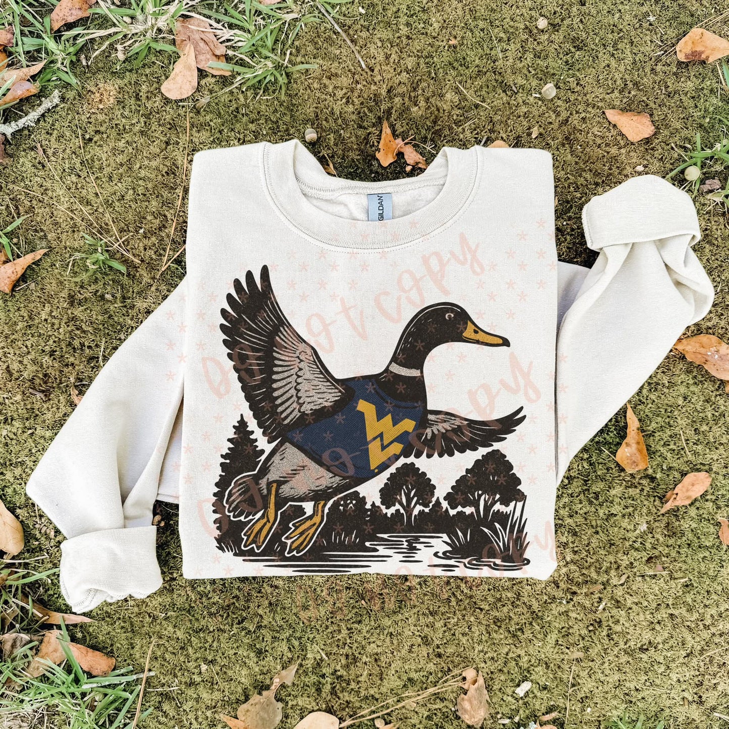 Wv mountaineers ; duck scene - DTF TRANSFER (SYM)