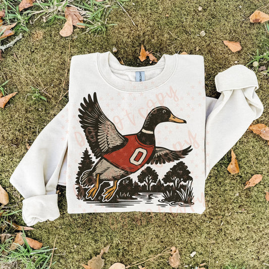 Ohio state Buckeyes ; duck scene - DTF TRANSFER (SYM)