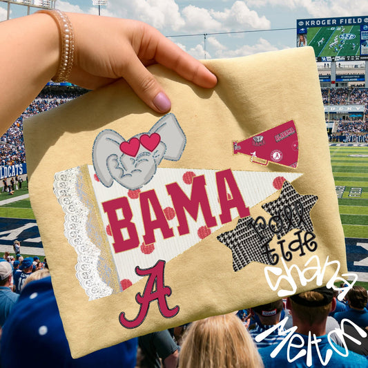 Bama - lace pennant - DTF TRANSFER (SYM)