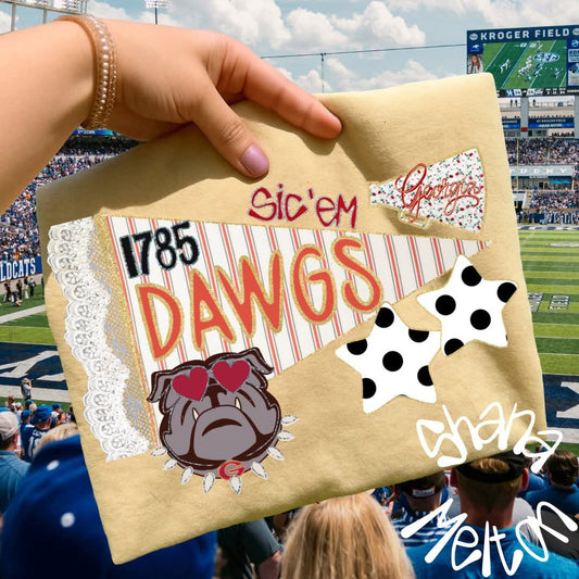 G Bulldogs - lace pennant - DTF TRANSFER (SYM)
