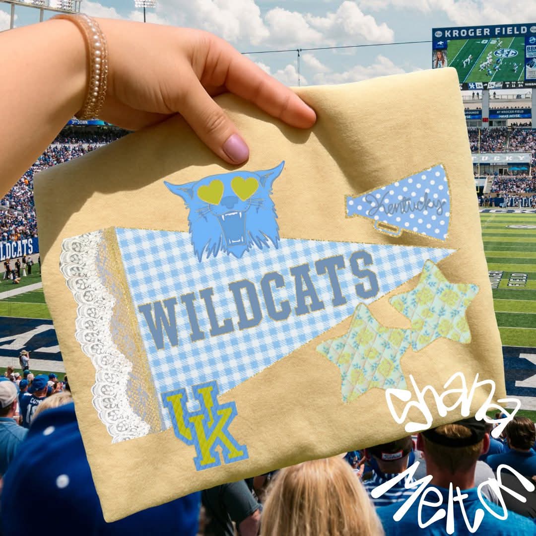 Wildcats- lace pennant - DTF TRANSFER (SYM)