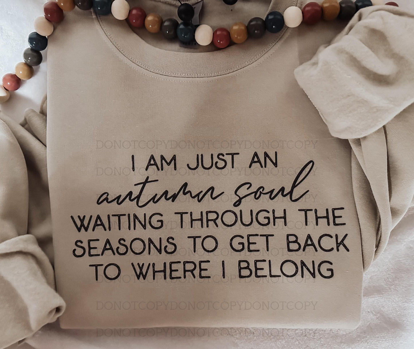 I am just an autumn soul - DTF TRANSFER (SYM)