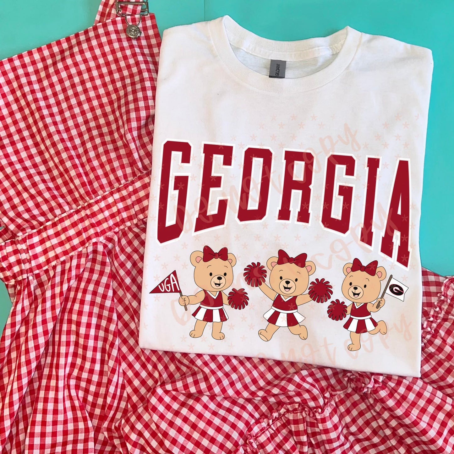 Cute bear cheerleaders ; Bulldogs bundle - DTF TRANSFER (SYM)