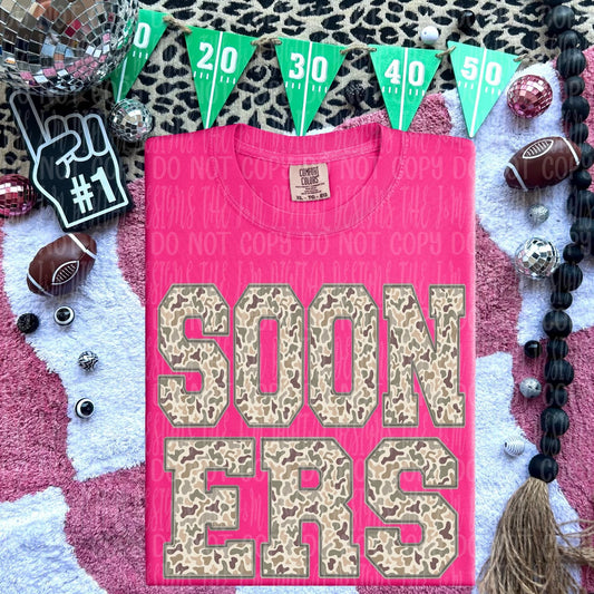 Sooners ; duck camo stack - DTF TRANSFER (JMD)