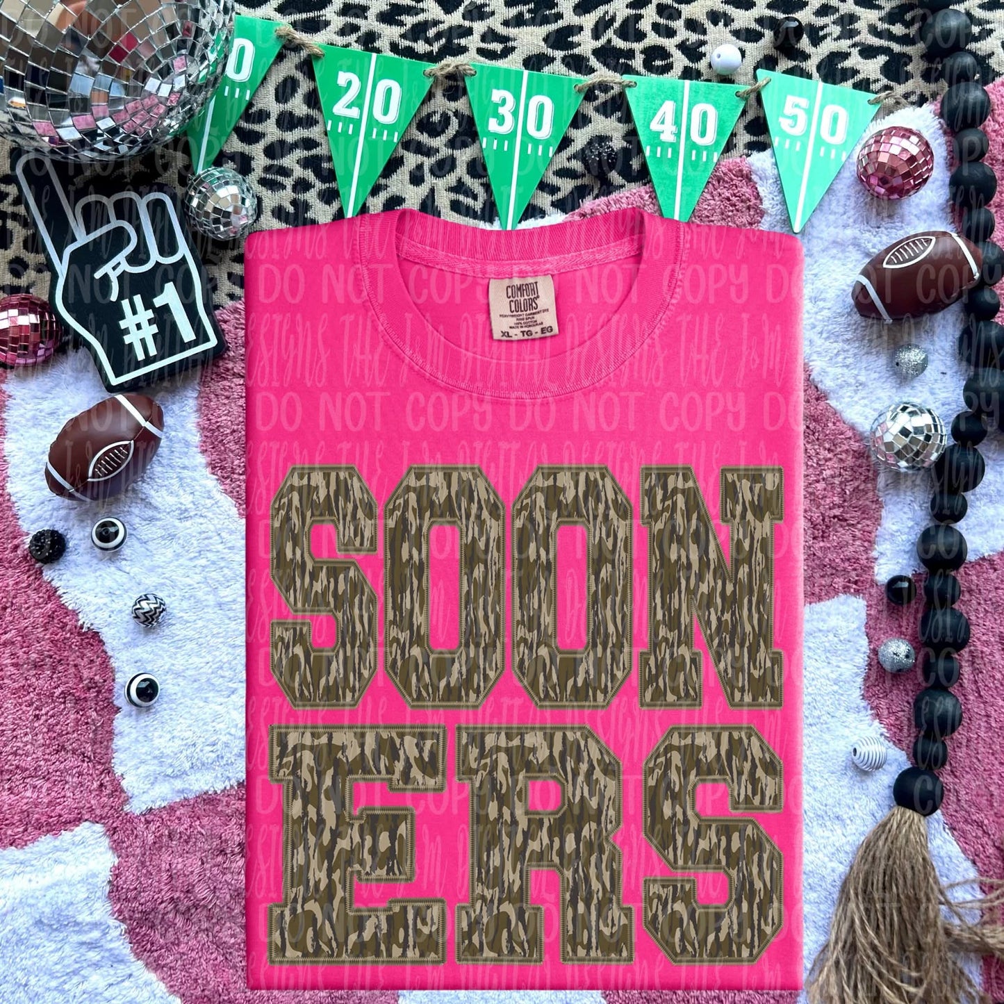 Sooners ; camo stack - DTF TRANSFER (JMD)