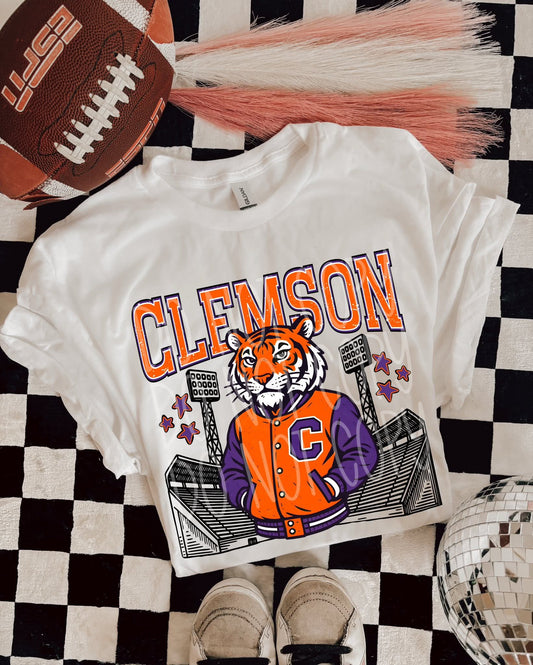 C Tigers : Letterman jacket mascots (DTF TRANSFER) PHDC