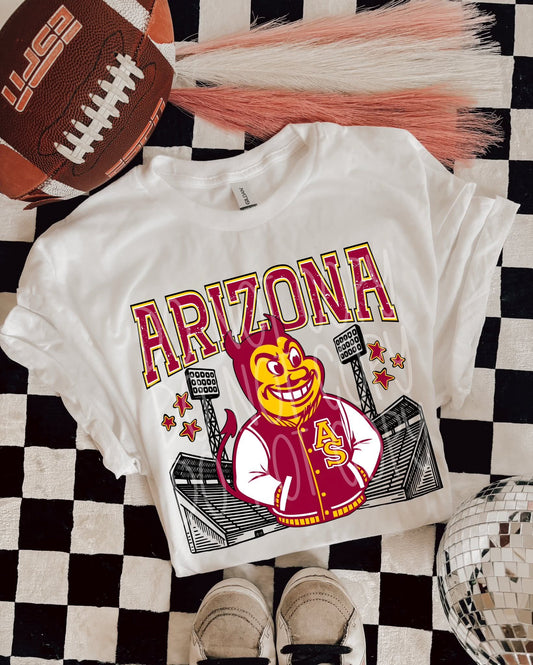 Arizona : Letterman jacket mascots (DTF TRANSFER) PHDC