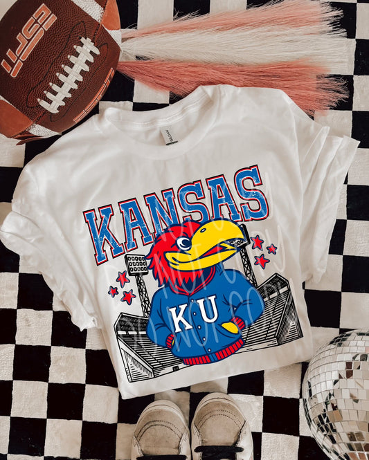 Kansas : Letterman jacket mascots (DTF TRANSFER) PHDC