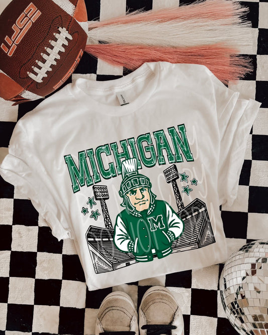 Michigan : Letterman jacket mascots (DTF TRANSFER) PHDC