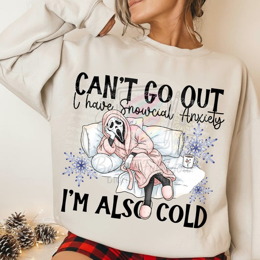 Snowcial anxiety GF - DTF TRANSFER (BYD)