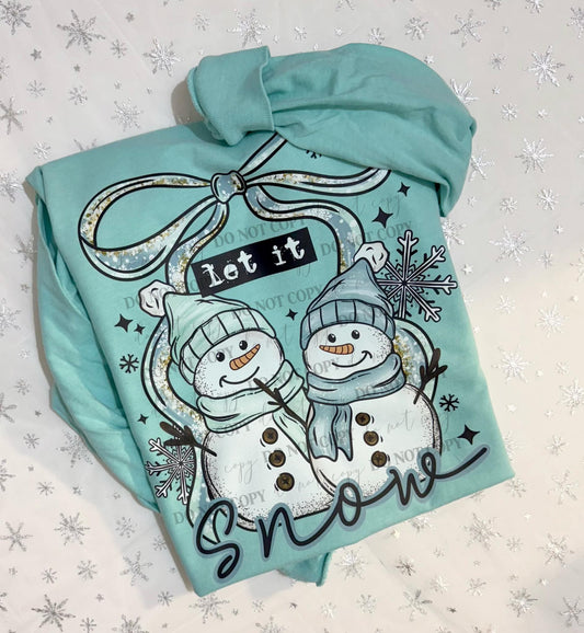 Let it snow snowman - DTF TRANSFER (CSC)