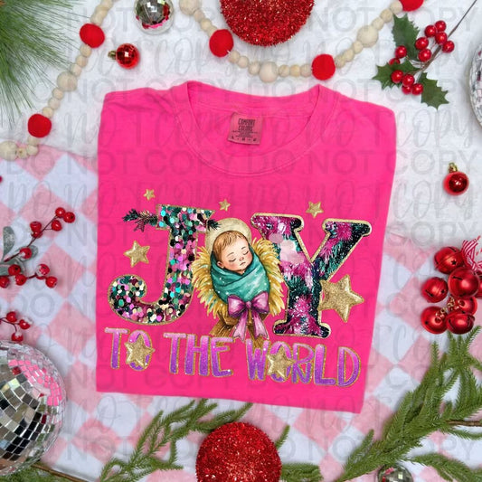 Joy to the world manger - DTF TRANSFER (SSDa)