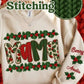Mama Christmas crochet yarn- DTF TRANSFER (STD740)